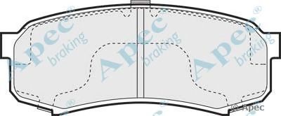APEC BRAKING pad822 -  Комплект тормозных колодок, дисковый тормоз